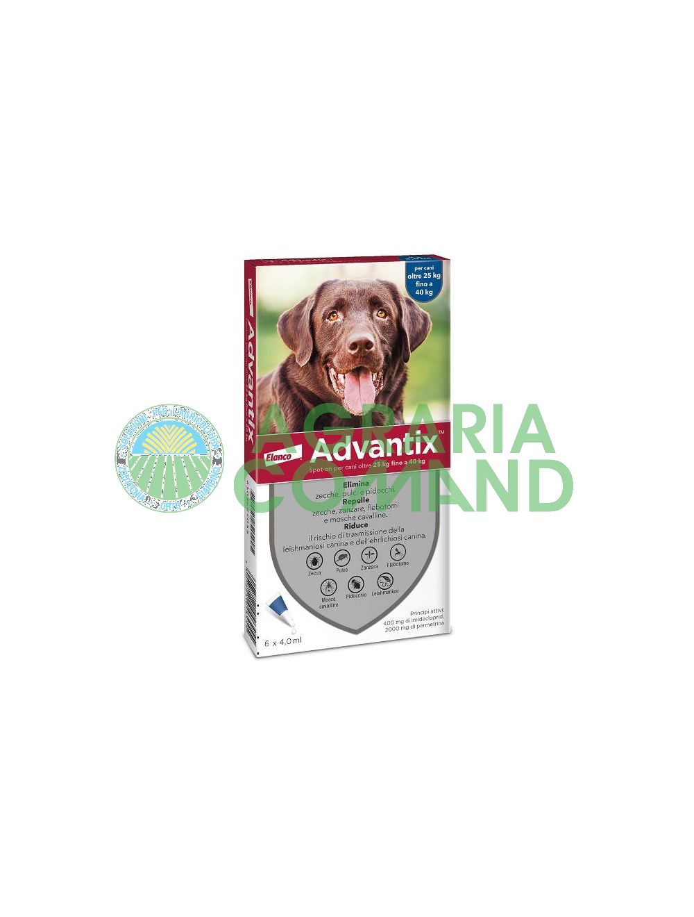 Advantix chien flacons 40 kg Advantix chien flacons 40 kg