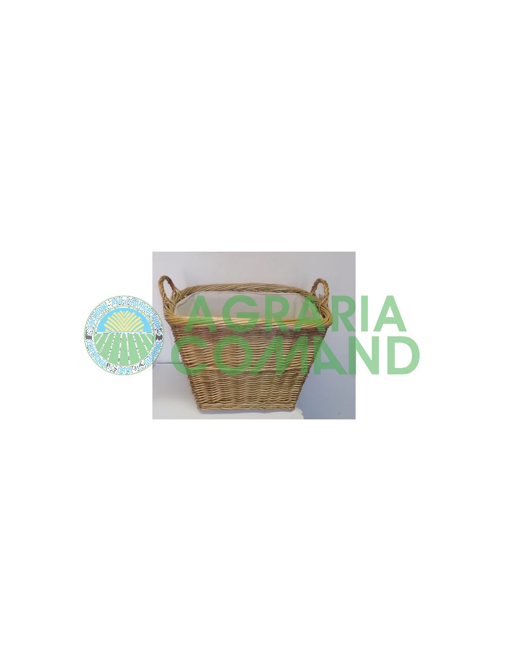 Panier en osier avec doublure