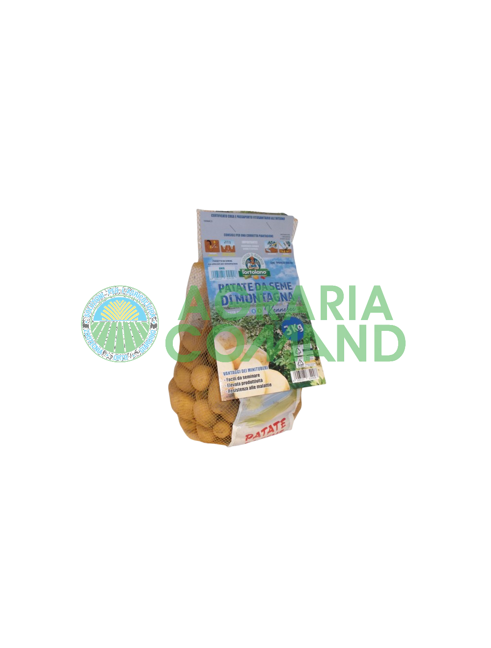 Paquet de pommes de terre de semence Kennebec Ortolano Paquet de pommes de terre de semence Kennebec Ortolano