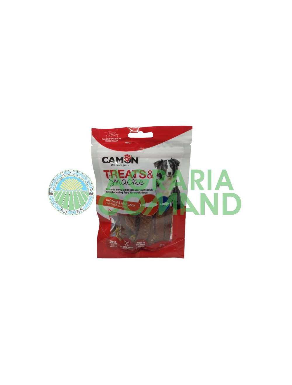 Camon Treats & Snacks Salmon & Cod snack pack pour chien Camon Treats & Snacks Salmon & Cod snack pack pour chien