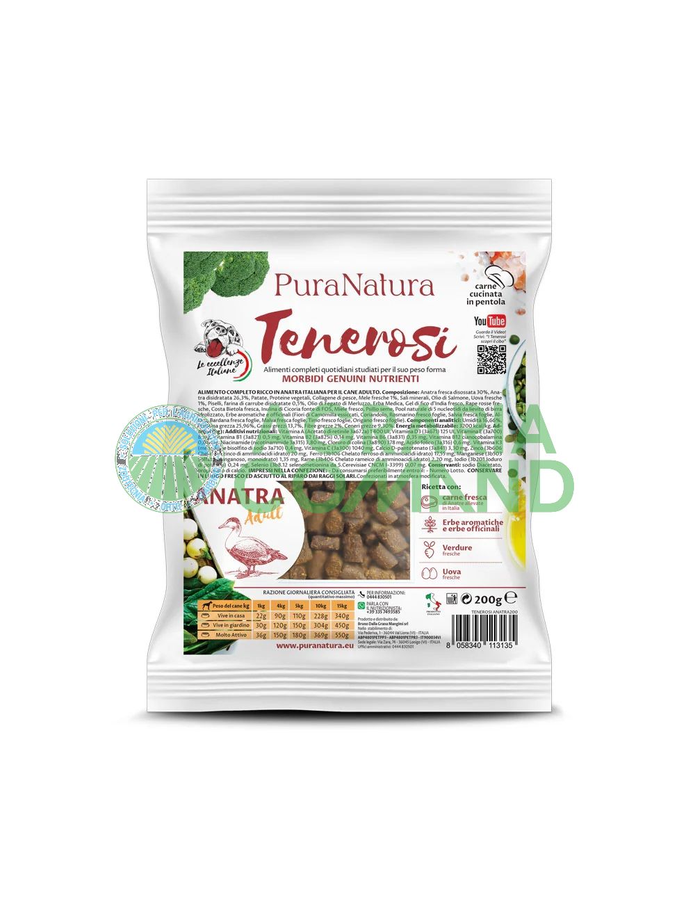 Croquettes tendres pour petits chiens avec du canard Croquettes tendres pour petits chiens avec du canard