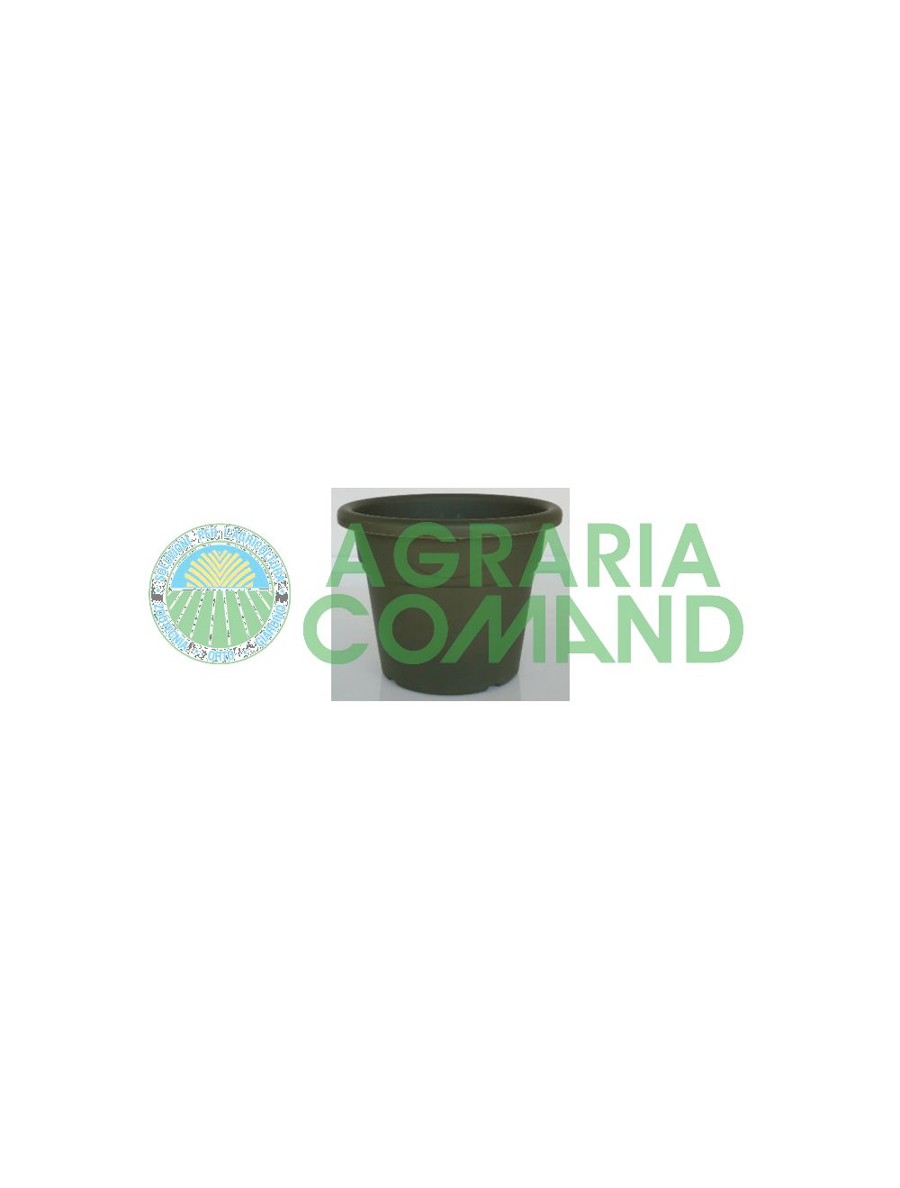 Vase corinthien vert 18 cm