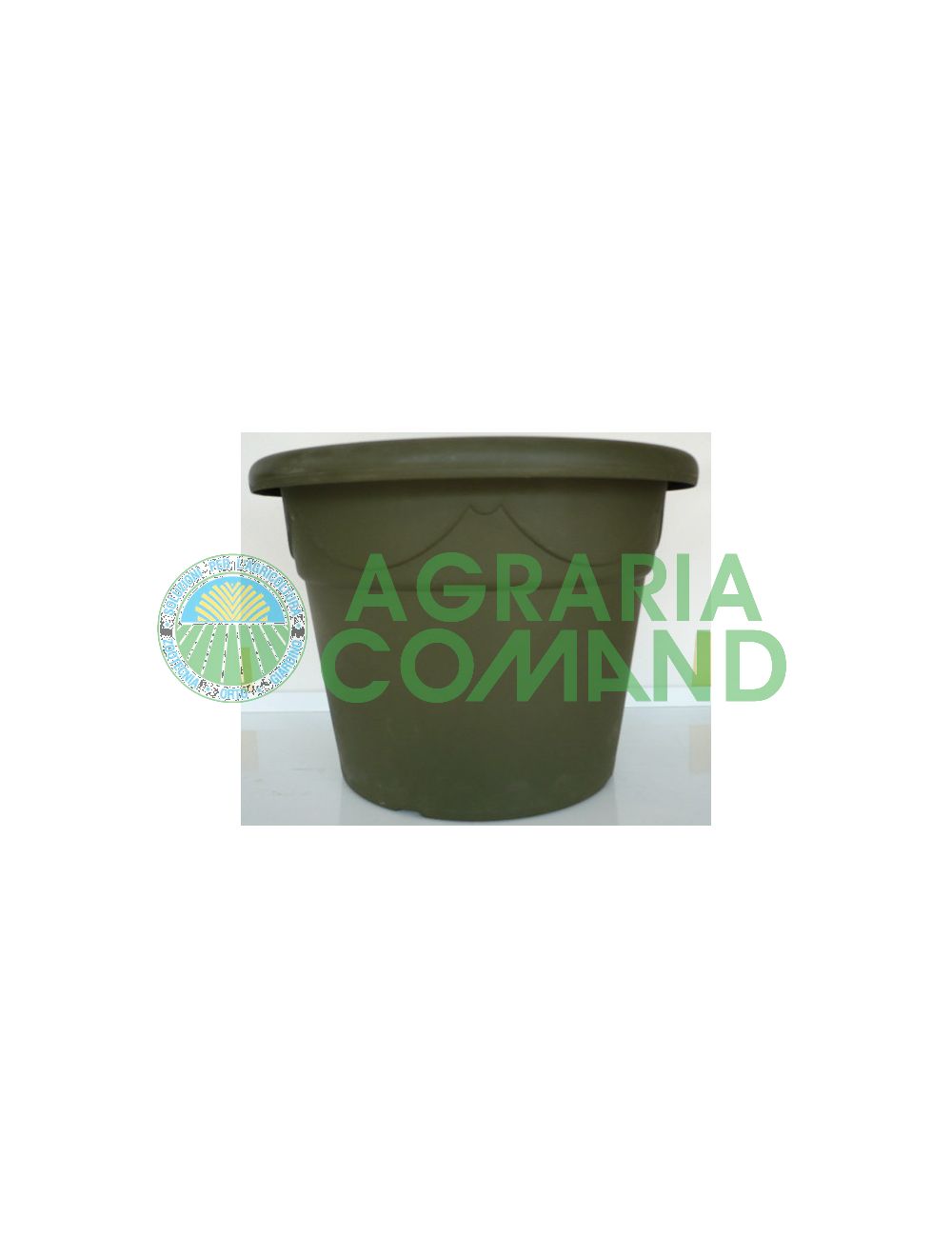 Vase corinthien vert 35 cm