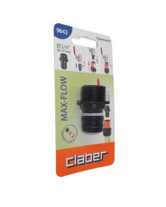 Claber 9642 Max-Flow Adaptateur à filetage mâle 3/4