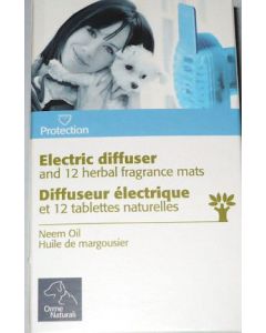 Diffuseur électrique et 12 tablettes huile de neem