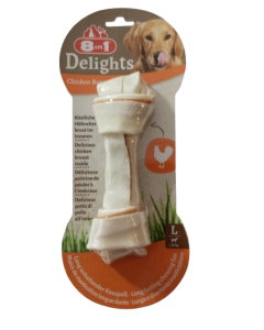 dog snack pack 8in1 Delights Chicken Bone (large) pcs. 1