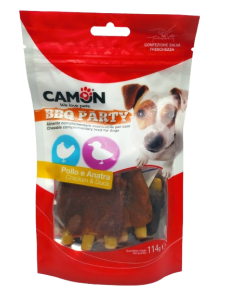 Camon BBQ Party Chicken and Duck dog snack pack 114 g.