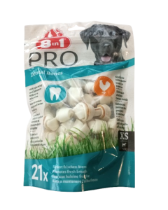 Paquet de 8-in-1 Pro Dental Bones snacks pour chiens 21 pcs.