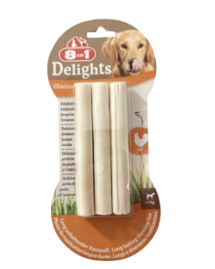 Paquet de snacks pour chiens 8in1 Delights Chicken Sticks