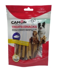 Camon Treats & Snacks Saumon & Cabillaud paquet de croquettes pour chien