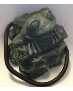 Statue de grenouille aux grands yeux