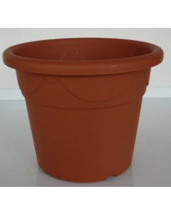 Vase cylindrique Corinto Plastecnic terre cuite 18 cm