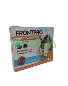 Conditionnement Frontpro comprimés à croquer pour chiens 10-25 kg