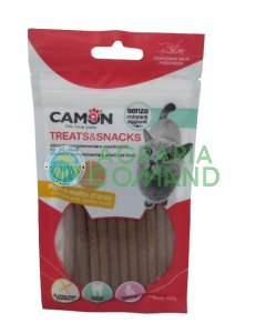 Camon Treats and Snacks Malt de poulet et d'orge paquet de snacks pour chats