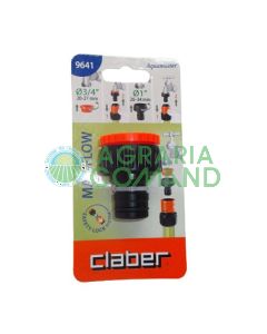Raccord de robinet réduction 1" 3/4" Max Flow Claber 9641
