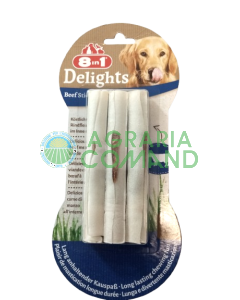 Paquet de bâtonnets de bœuf 8-en-1 Delights snacks pour chiens