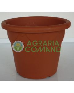 Vase cylindrique Corinto Plastecnic terre cuite 18 cm