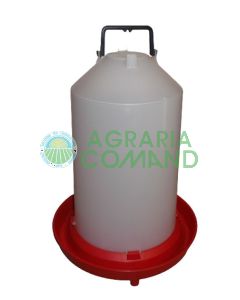 Abreuvoir à siphon en plastique Efes de 15 litres pour poules.