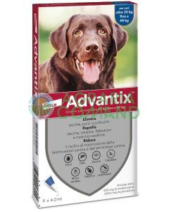 Advantix cane fialette 40 kg