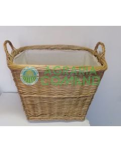 Cesto vimini con fodera