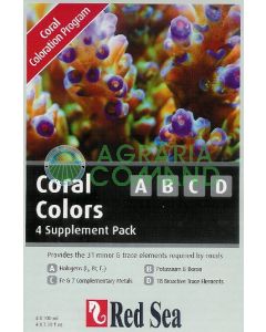 RED SEA CORAL COLORS A - B - C - D 4 x 100 ml.