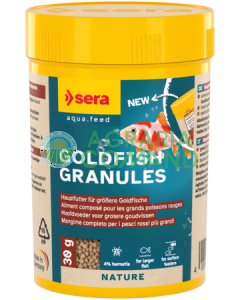 30gr Sera Goldfish Granules feed pack.