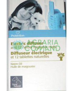 Diffuseur électrique et 12 tablettes huile de neem