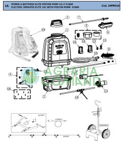 Liste des pièces détachées disponibles Pompe Elite fox