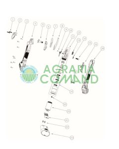 Vue éclatée des pièces détachées du ciseau Archman FE04-25