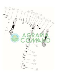 Vue éclatée des pièces détachées pour les ciseaux Archman Fe08-32