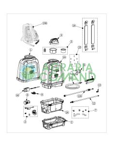 Esploso ricambi pompa Volpi Vita 12 e 16