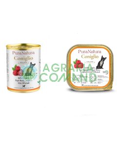 PuraNatura nourriture complète pour chiens lapin et framboises