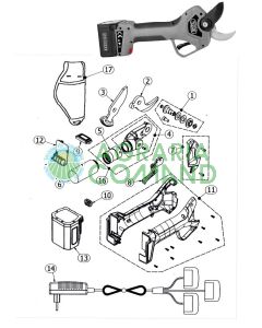 Liste des pièces détachées Ciseaux Volpi KV390