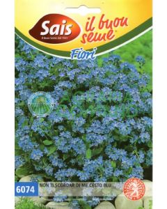 Panier bleu myosotis