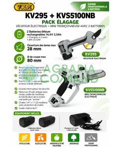 Kit de taille Volpi avec sécateur et sécateur à sécateur Volpi