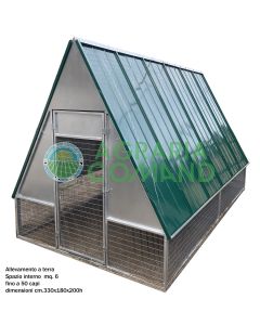 Poulailler en métal modèle Maiella