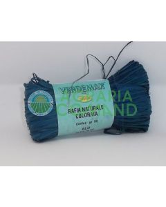 Rafia naturale colorata blu