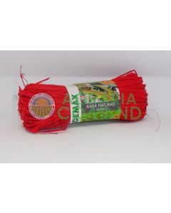Rafia naturale rossa