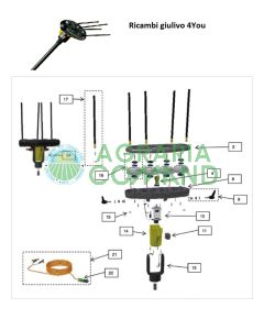 Esploso ricambi Scuotitore Giulivo 4You Volpi