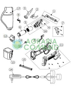 Esploso ricambi forbice KV 380