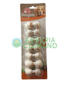Paquet de snacks pour chiens 8in1 Delights Chicken Bones