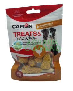 Paquet de friandises et snacks Camon pour chiens avec du poulet