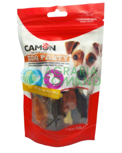 Paquet de snacks pour chiens Camon BBQ Party Poulet & Canard 105 g.