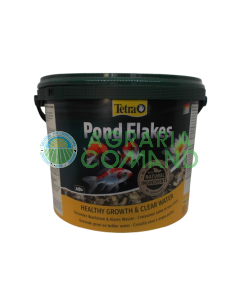 Tetra Pond Flakes, seau de 10 litres.