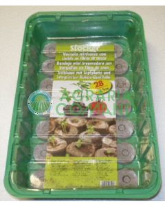 MINISERRA AVEC GRIFFES DE FIBRE DE COCO (28 gaufrettes)