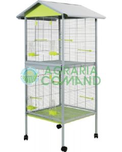 Rouliette Duplex Zolux volière avec cloison 78 x 74 x 175 cm.