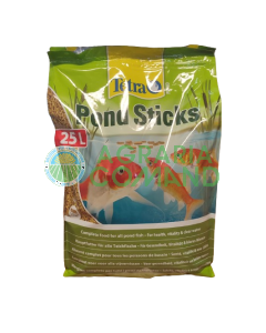 tetrapond sticks 25 litri 3 kg carpe e pesci rossi