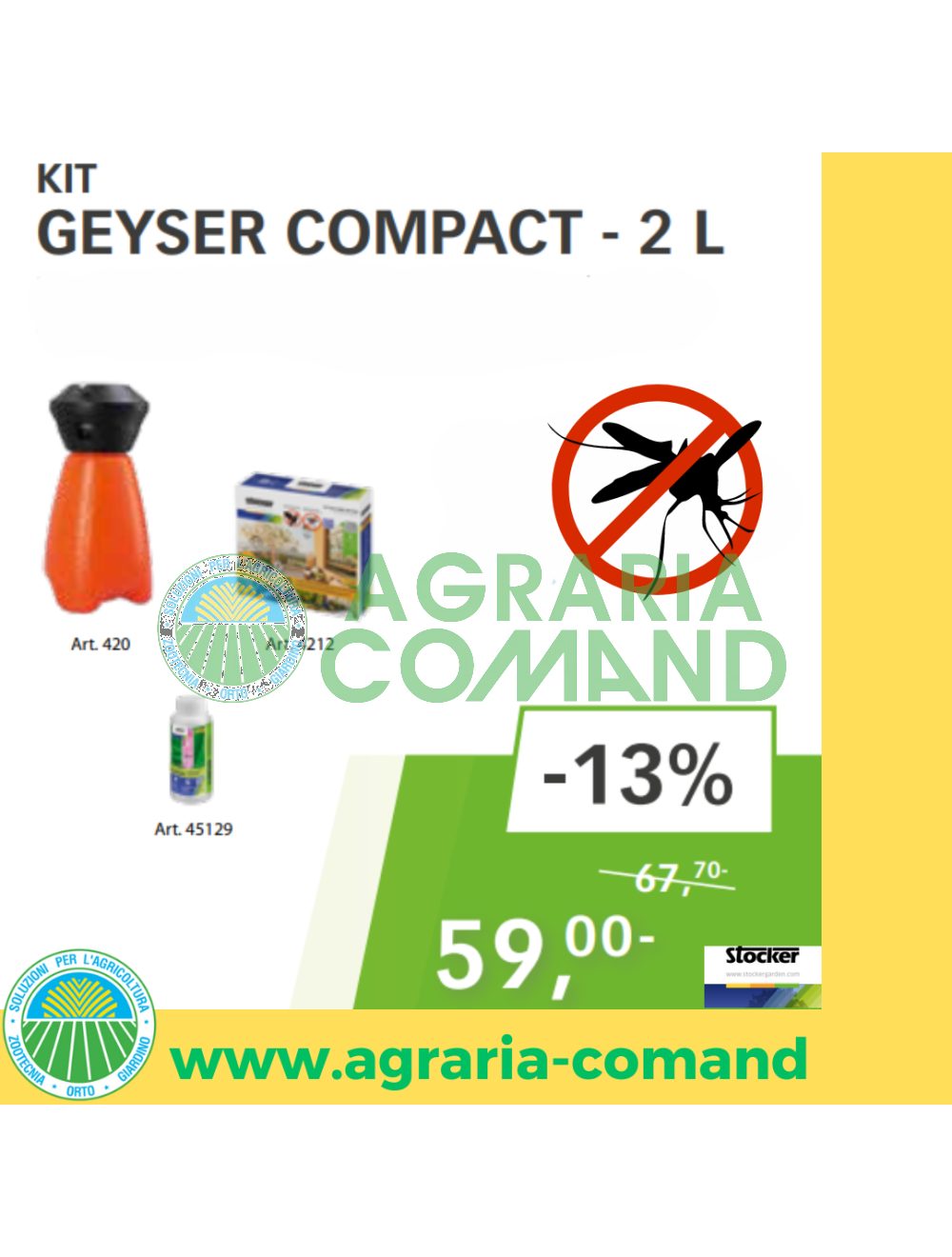 KIT Geyser compact 2 l Stocker promo
