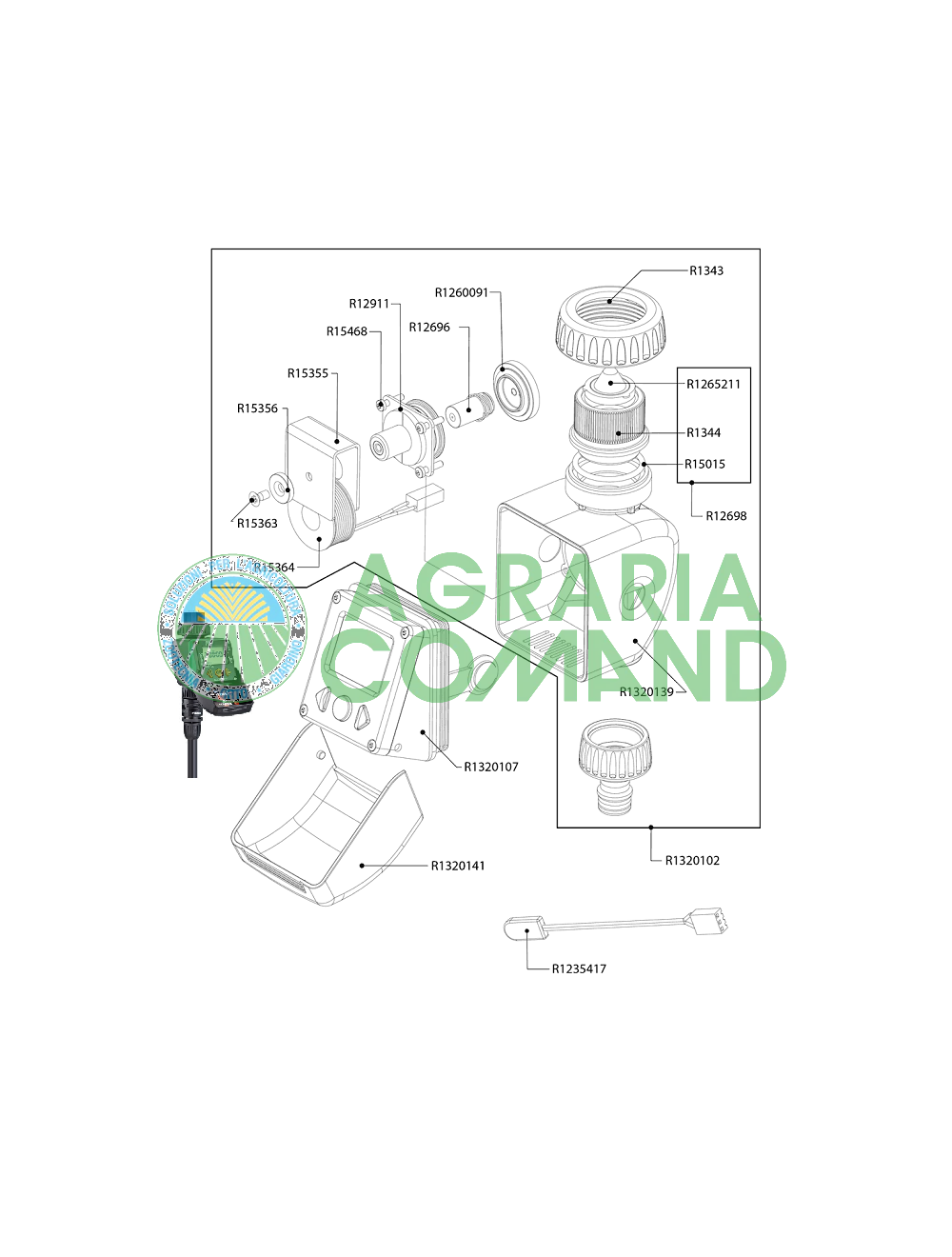 Aquauno video 2 pièces détachées