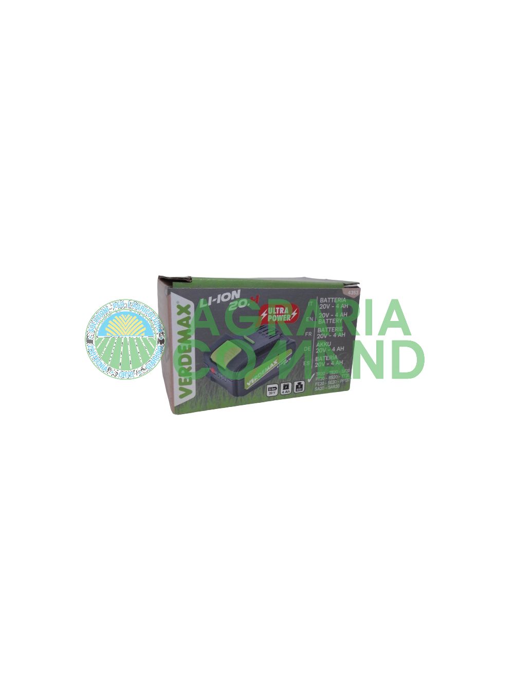 Batterie 20V 4 ah verdemax